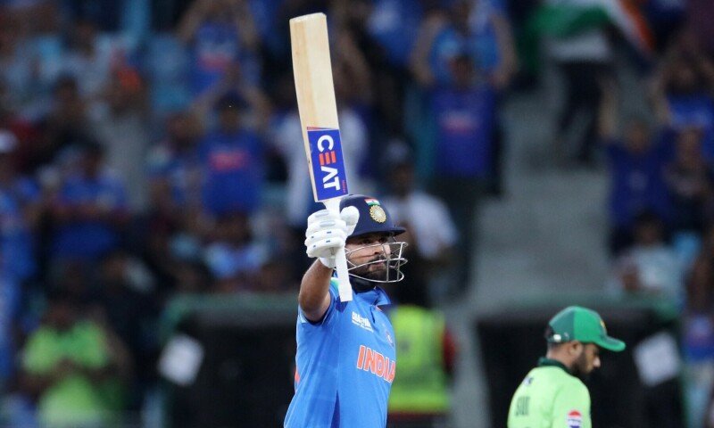 India’s Shreyas Iyer celebrates after reaching his half century. — Reuters